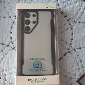 Samsung Galaxy S23 Ultra 5G Dual-Layer Case - Black and Clear